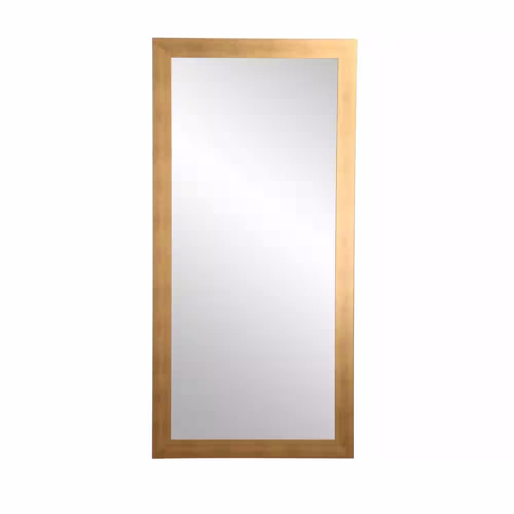 BrandtWorks Oversized Gold/Copper Industrial Mission Modern Mirror (65.5 in. H X 32 in. W)