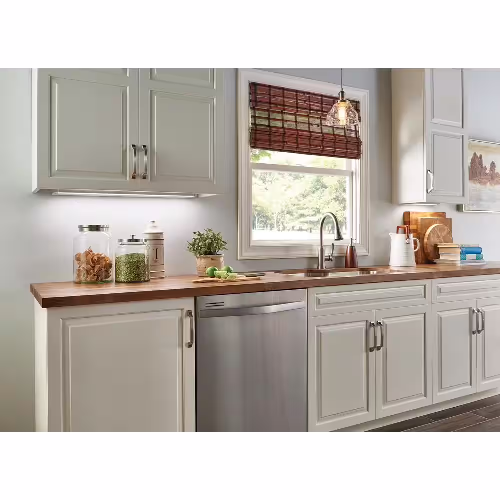 KICHLER 4U Series 8 in. 2700K LED Textured White Under Cabinet Light with Frosted Diffuser