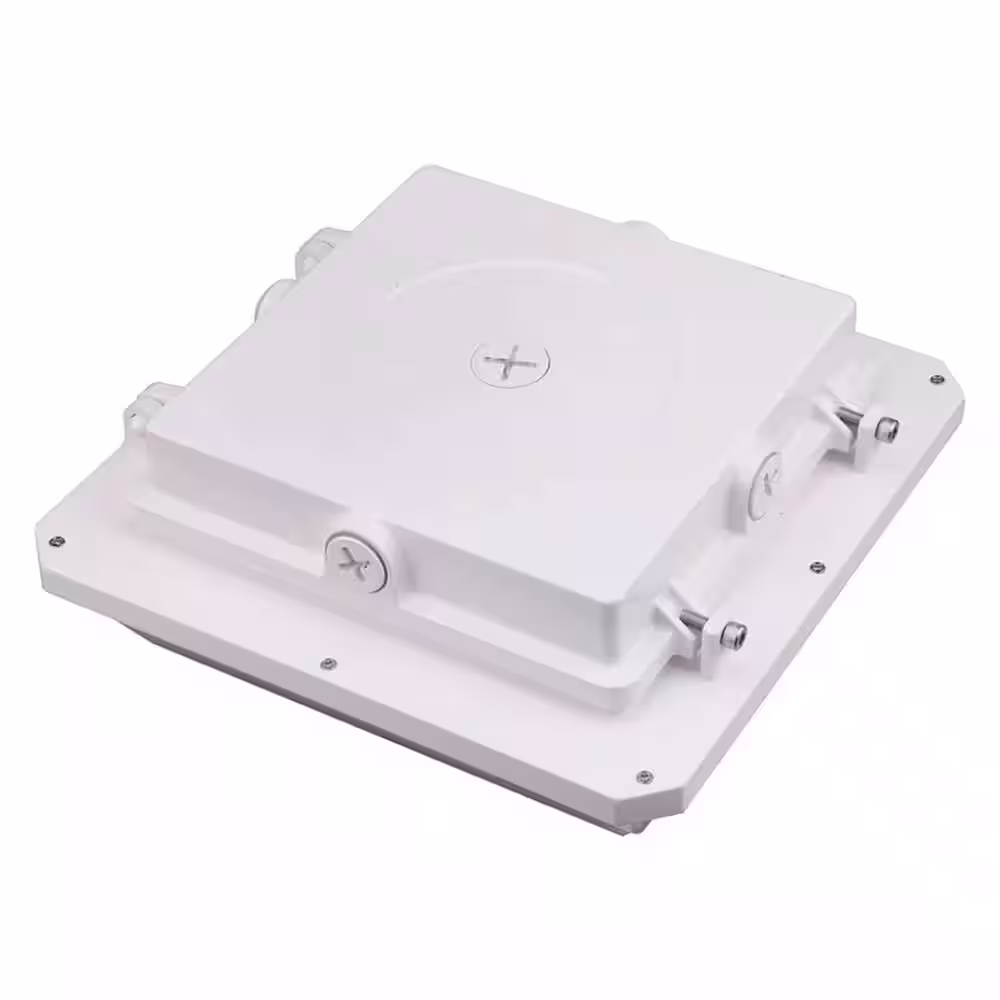 None Everett 90- Watt Equivalent Integrated LED White Parking Garage Canopy Light 5000 K