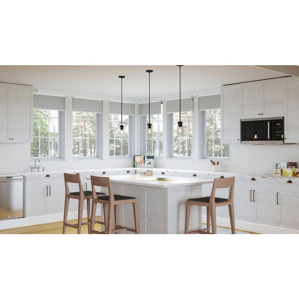 Quoizel Blanche 1-Light Matte Black Mini Pendant