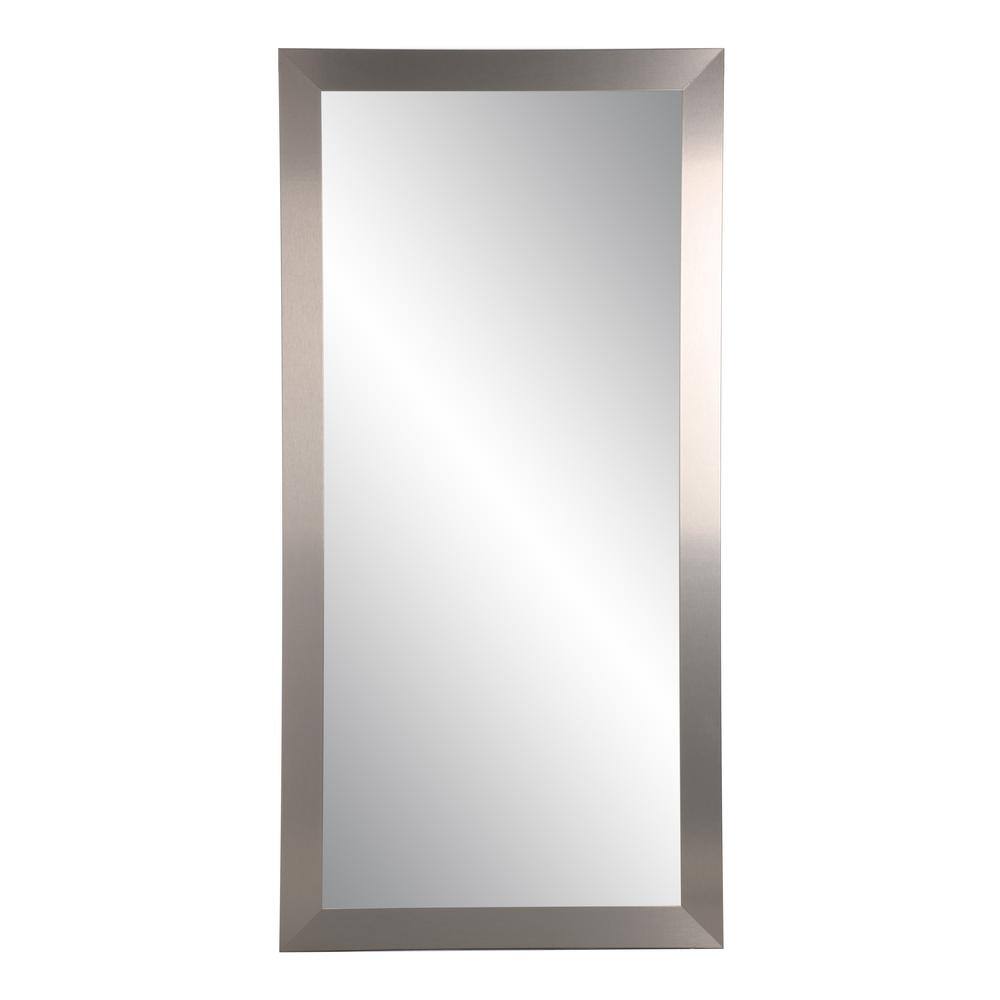 BrandtWorks Oversized Silver Industrial Mission Modern Mirror (65.5 in. H X 32 in. W)