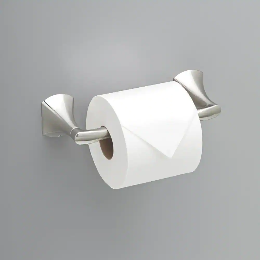 Delta Pierce Double Post Pivot Arm Toilet Paper Holder in SpotShield Brushed Nickel