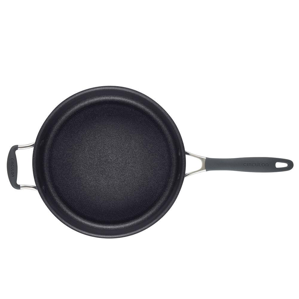 Circulon A1 Series 5 qt. Aluminum Saute Pan in Graphite with Lid