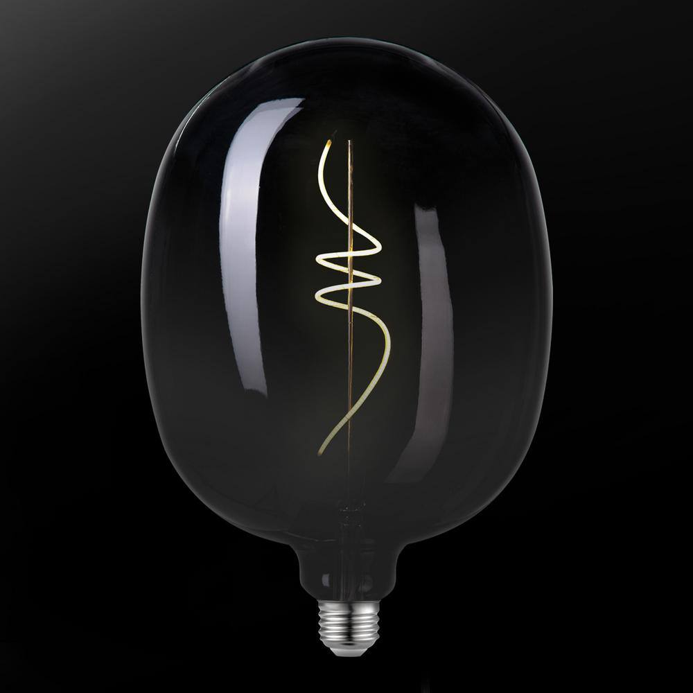 Globe Electric 25 Watt Equivalent Luxe Dimmable Spiral Filament Vintage Edison LED Light Bulb, Warm Amber Light