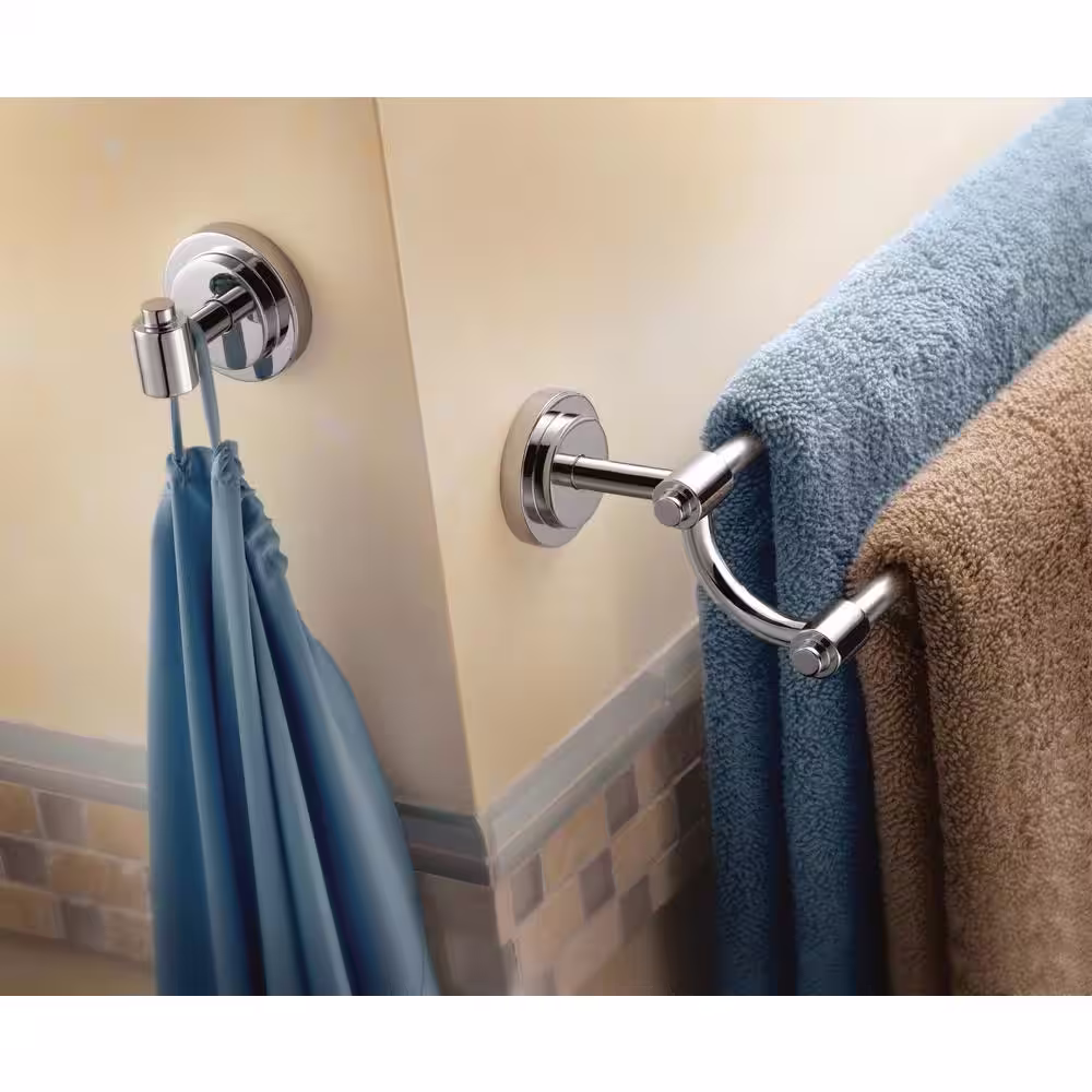 MOEN ISO 24 in. Double Towel Bar in Chrome