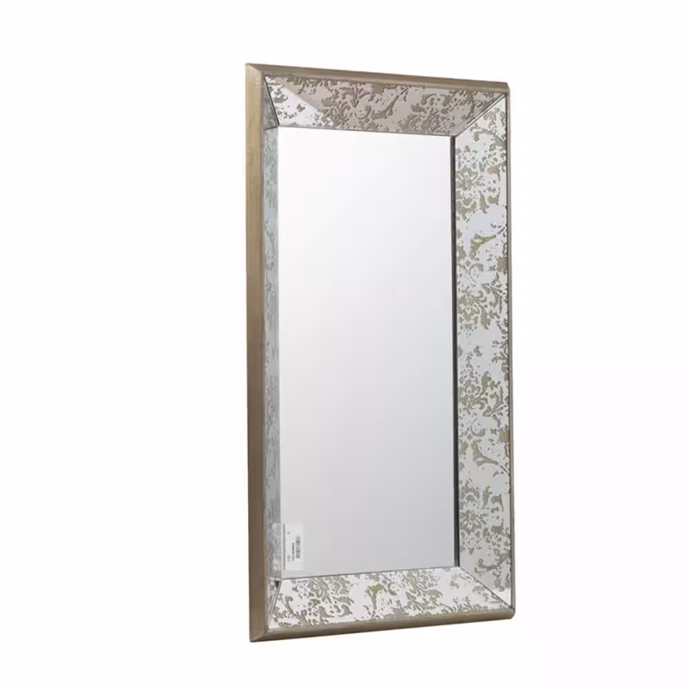 A & B Home 24 in. x 15 in. Rustic Brown Decorative Mirror Tray