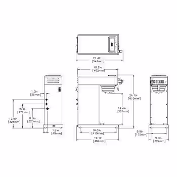 Bunn CWTF15-APS, Commercial Airpot Coffee Brewer