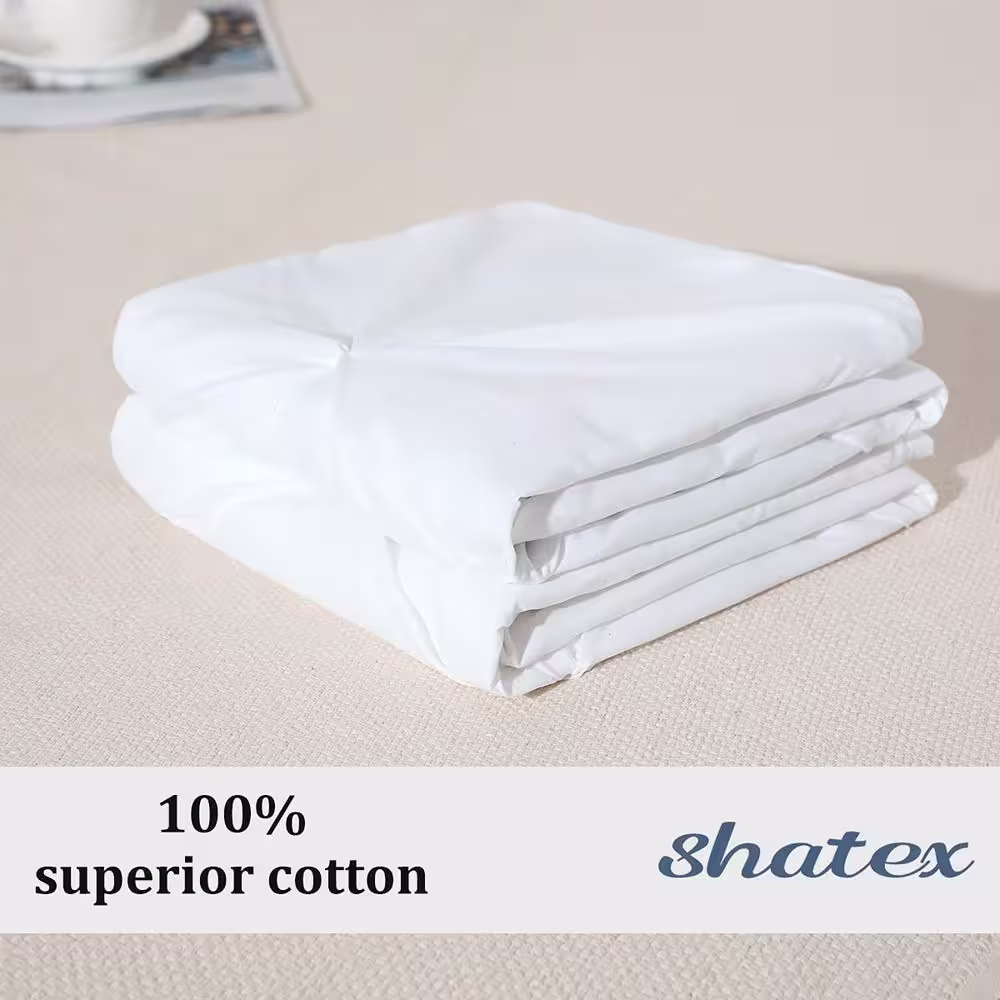 Shatex Pillow Shams Set of 2 Queen Size Pillow Shams White Pillow Shams Queen White Pillow Shams (Set of 2)