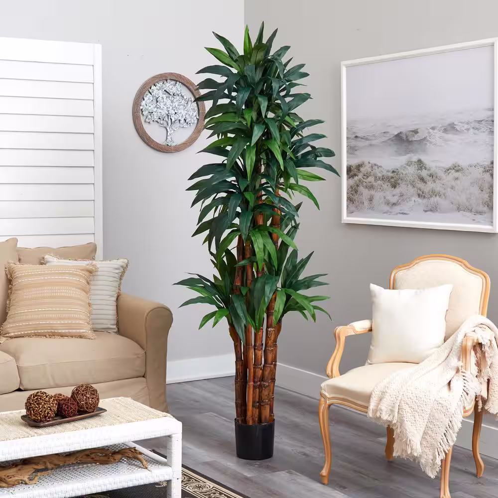Nearly Natural 6.5 ft. Artificial Dracaena Tree