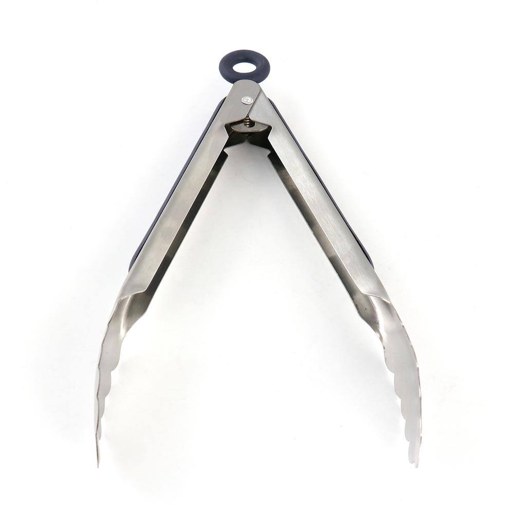 Oster Bluemarine 2-Piece Stainless Steel Can Opener and Tongs Set in Navy Blue