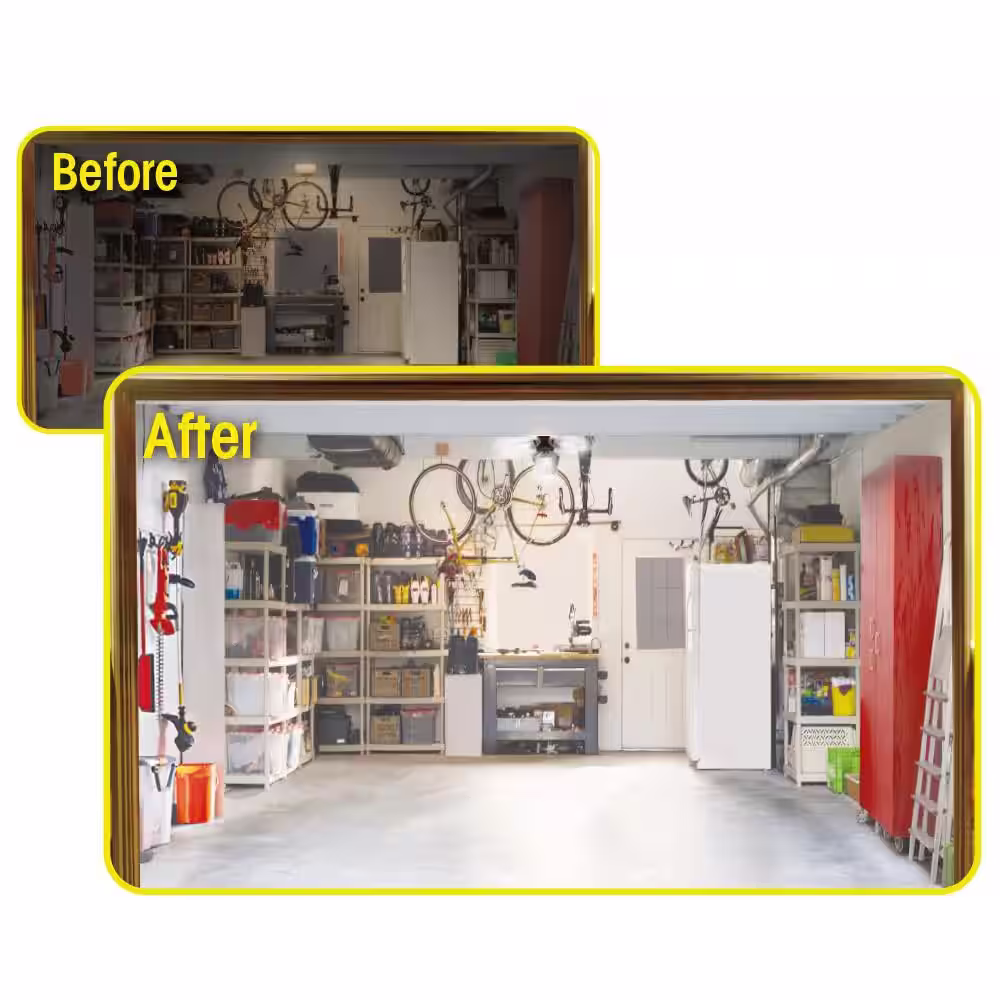 BEYOND BRIGHT 20-Watt 72 LED Lamp Lights 6500K Garage Ultra-Bright