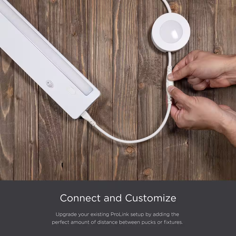 PROLINK 12 in. White Under Cabinet Light Connector Cord