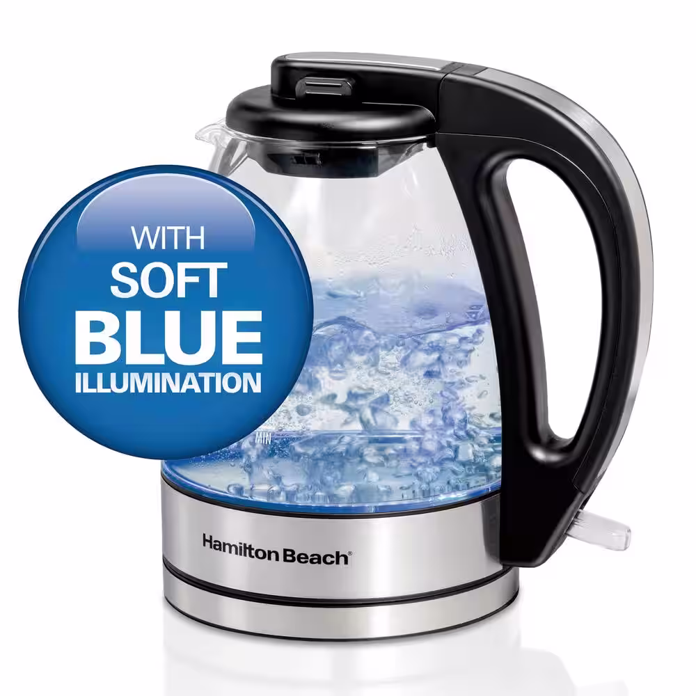 Hamilton Beach 4-Cups Glass Cord Free Electric Kettle