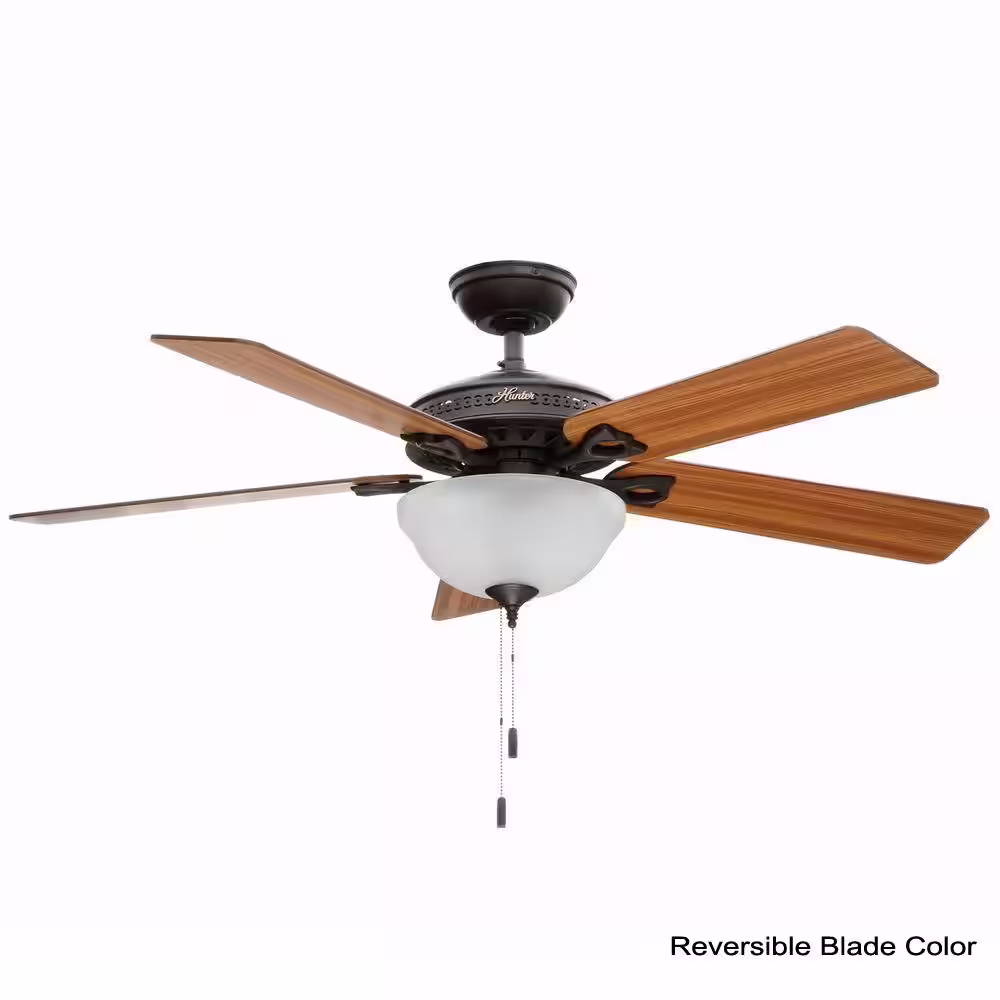 Hunter Astoria 52 in. Indoor New Bronze Ceiling Fan with Light Kit