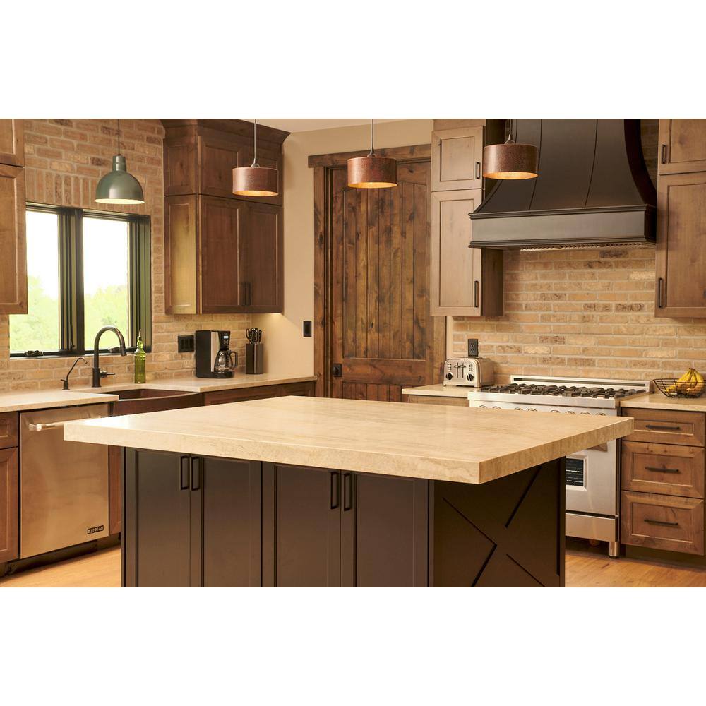 Premier Copper Products 1-Light Hammered Copper Cylinder Pendant Shade in Oil Rubbed Bronze