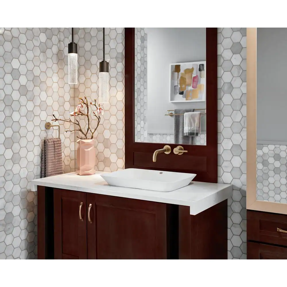 Delta Trinsic 24 in. Double Towel Bar in Champagne Bronze