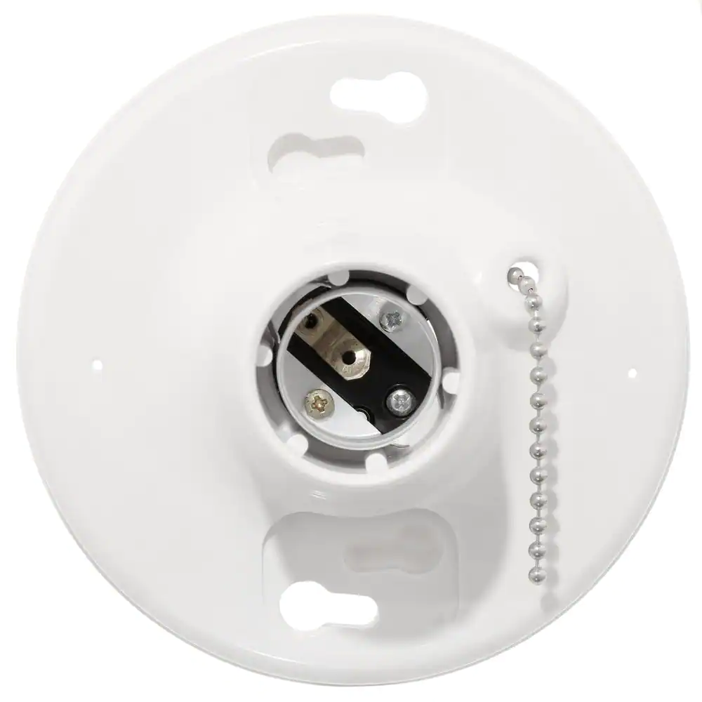 Leviton Plastic Pull-Chain Lampholder