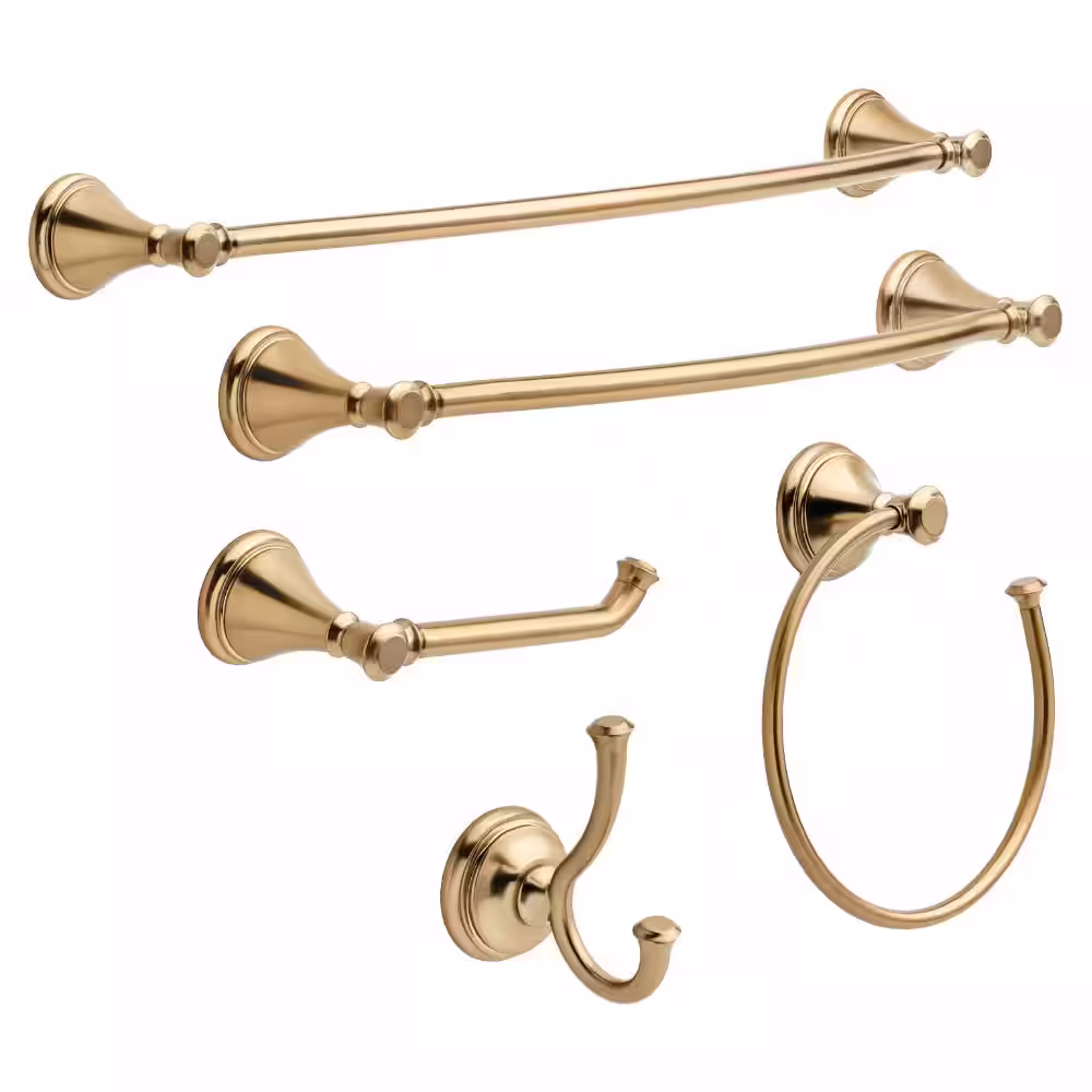 Delta Cassidy 24 in. Double Towel Bar in Champagne Bronze