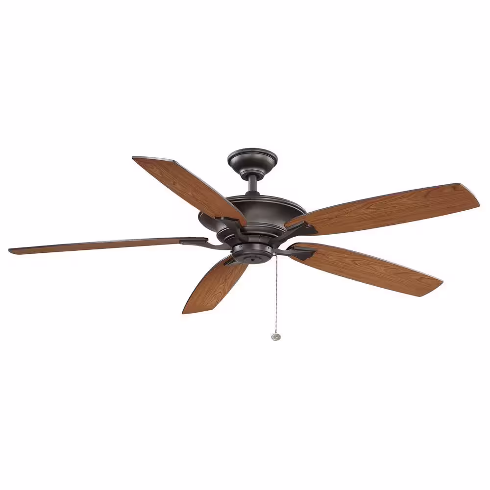 Hampton Bay Ashburton 60 in. Indoor Espresso Bronze Ceiling Fan