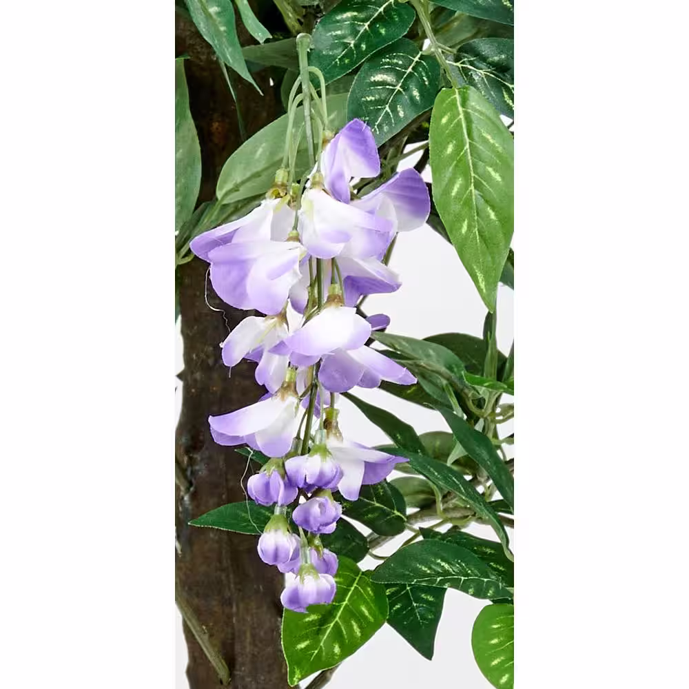 None 48 in. Artificial Wisteria Tree In a 6.5 in. Container with Leaves and Moss