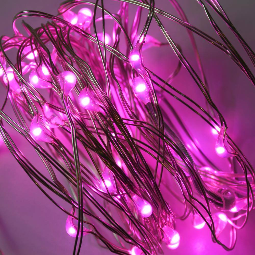 LUMABASE 20-Pink Waterproof Mini LED String Light (Set of 3)