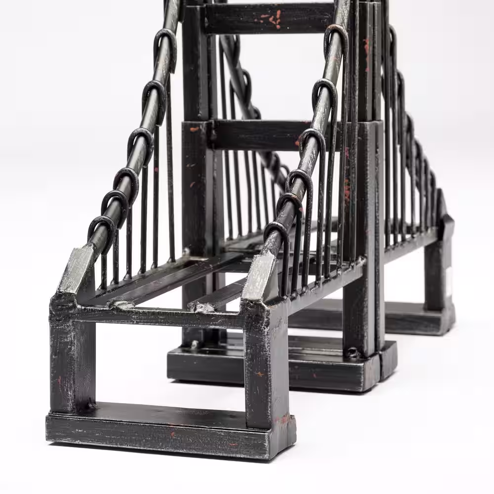 Mercana Brown Wrought Iron Suspension Bridge Bookends