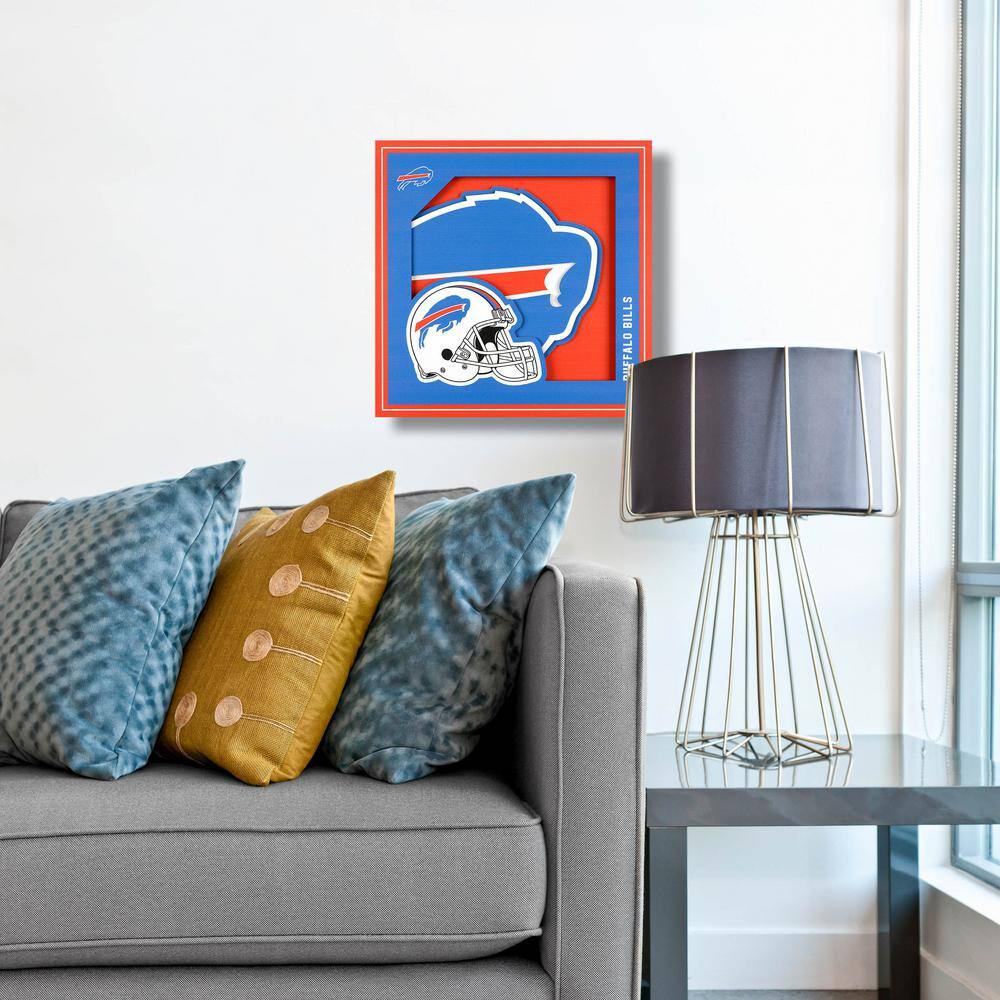 None NFL Buffalo Bills 3D Logo Series Wall Art - 12x12