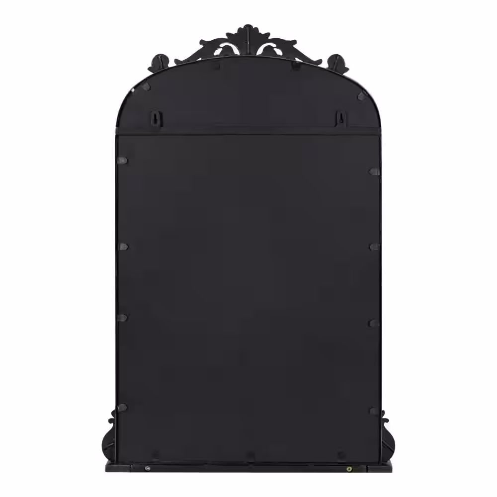 Kate and Laurel Arendahl 21.00 in. W x 31.37 in. H Black Arch Traditional Framed Decorative Wall Mirror