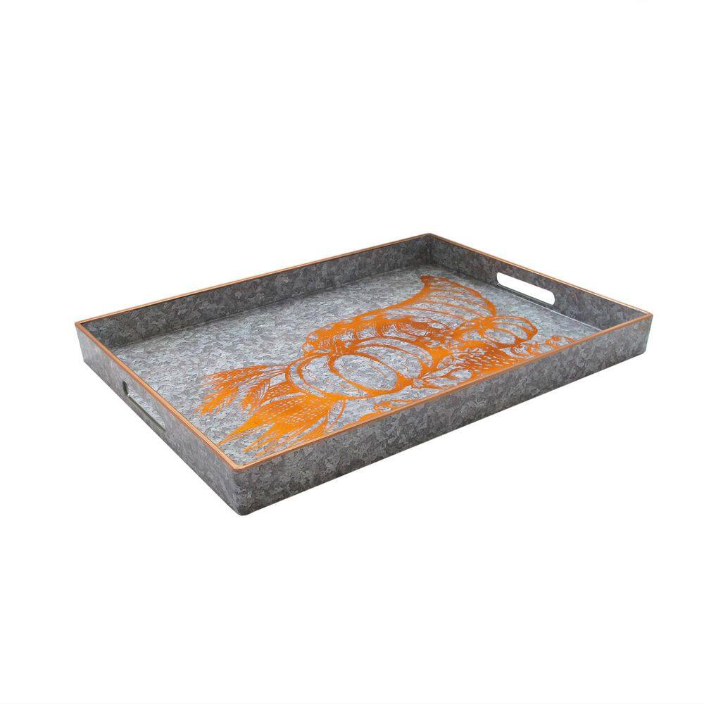 American Atelier 14 in. x 19 in. Cornucopia Serveware Serving Tray