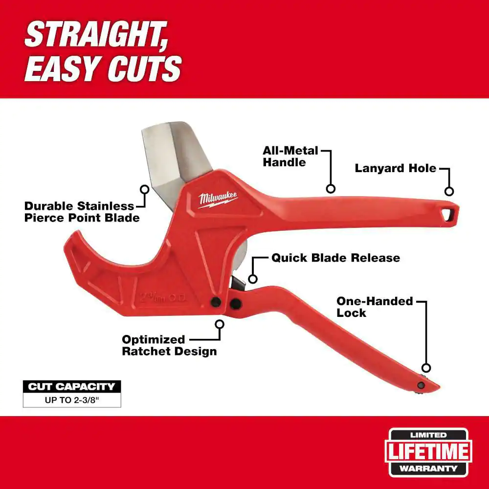 Milwaukee 2-3/8 in. Ratcheting Pipe Cutter