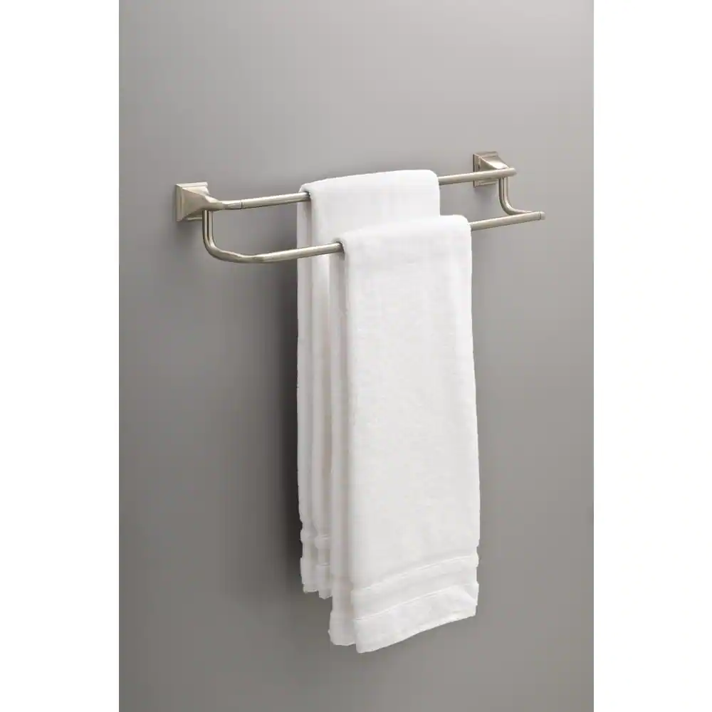 Delta Everly 24 in. Double Wall Mount Towel Bar Bath Hardware Accessory in Brushed Nickel