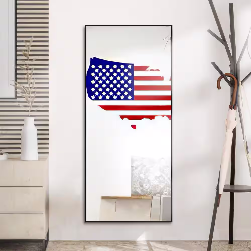 None 71 in. x 28 in. Oversized Modern Rectangle Metal Black Framed Bathroom Vanity Mirror