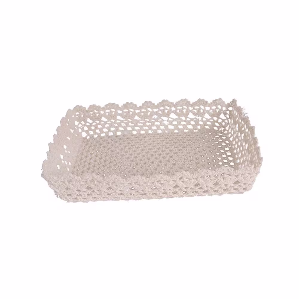Seasonal Abode Inc Jeremy Beige Tessa Lace Tray