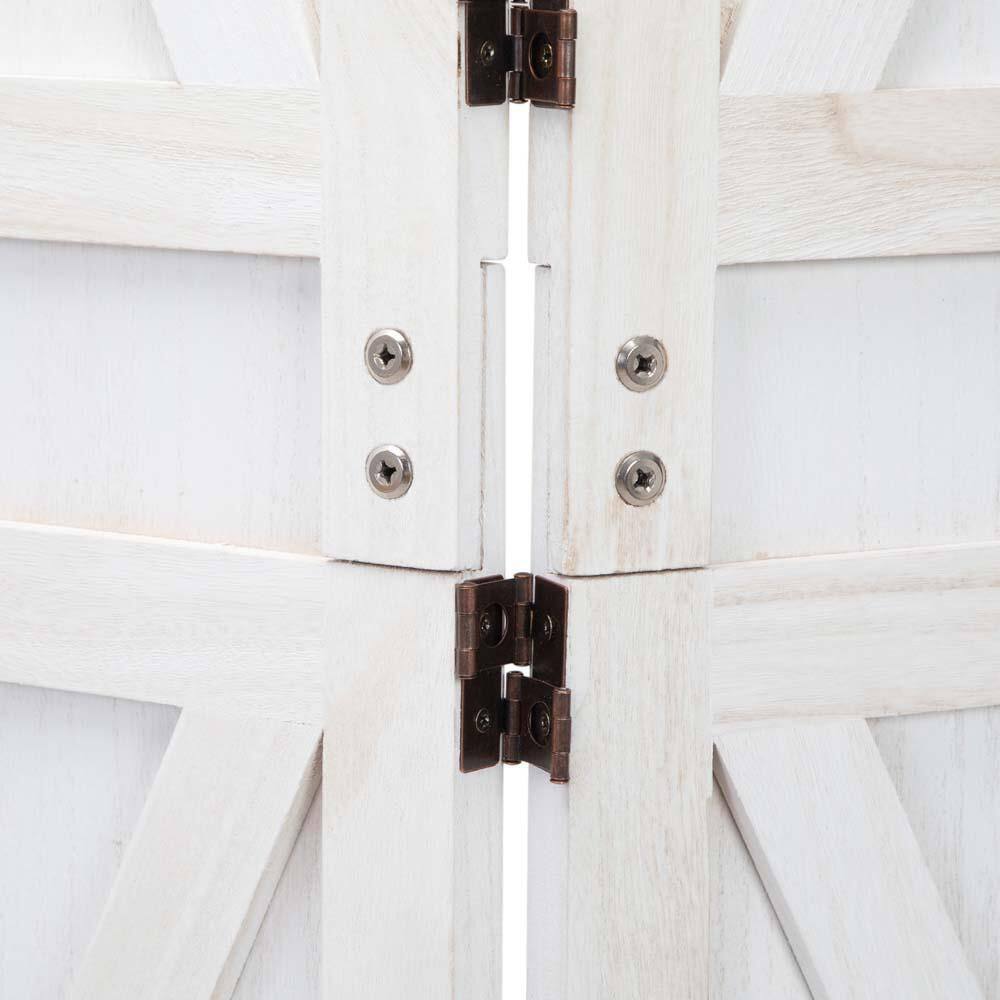 None Cream White Wood room divider