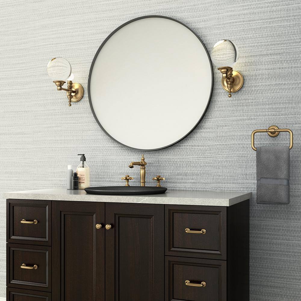 KOHLER Damask 1-Light Modern Brushed Gold Lacemaker Sconce