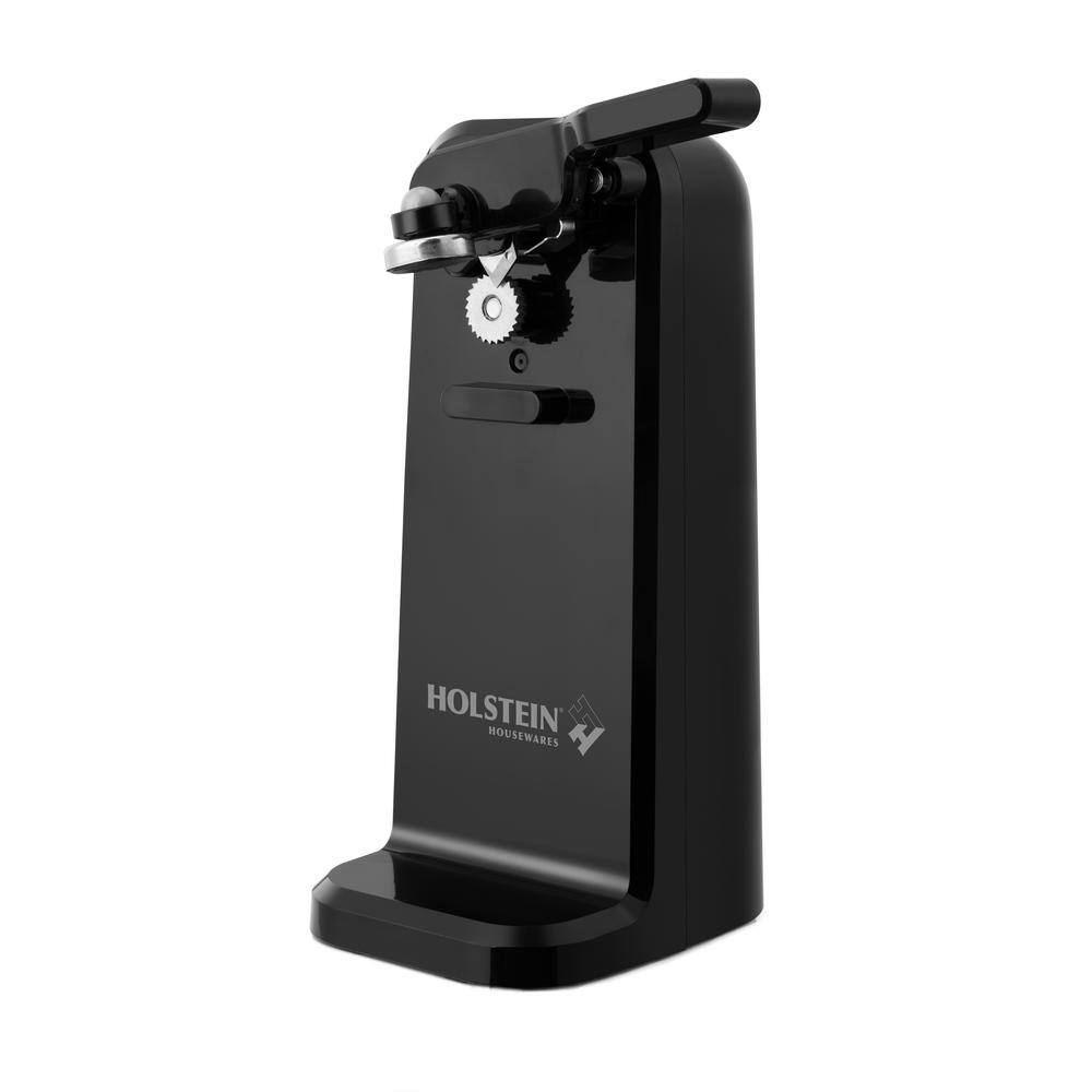 HOLSTEIN HOUSEWARES Electric Can Opener, Black