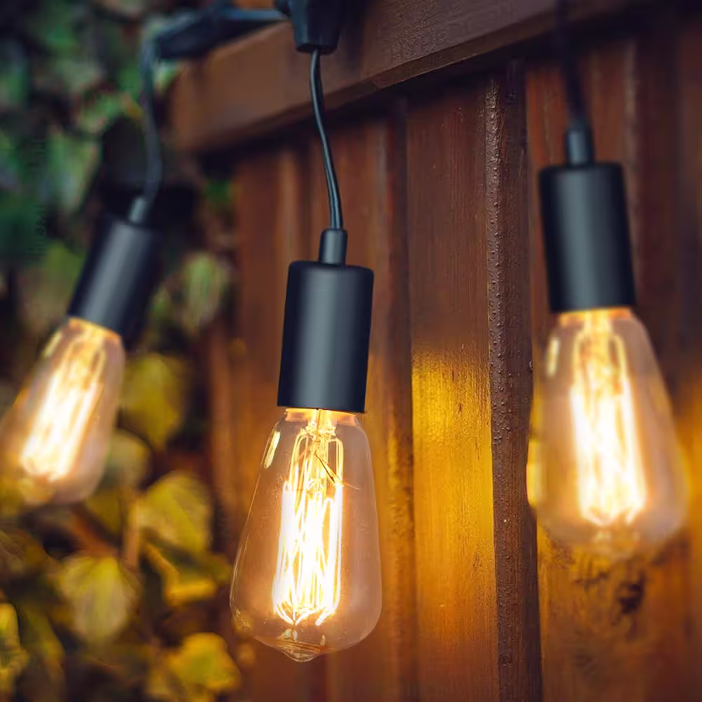 YANSUN 40-Watt ST38 E12 Edison Incandescent Dimmable Light Bulb in Warm White 2700K(6-Pack)