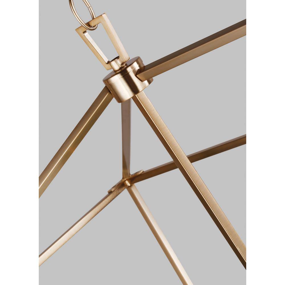 Generation Lighting Dianna 5-Light Satin Brass Linear Chandelier