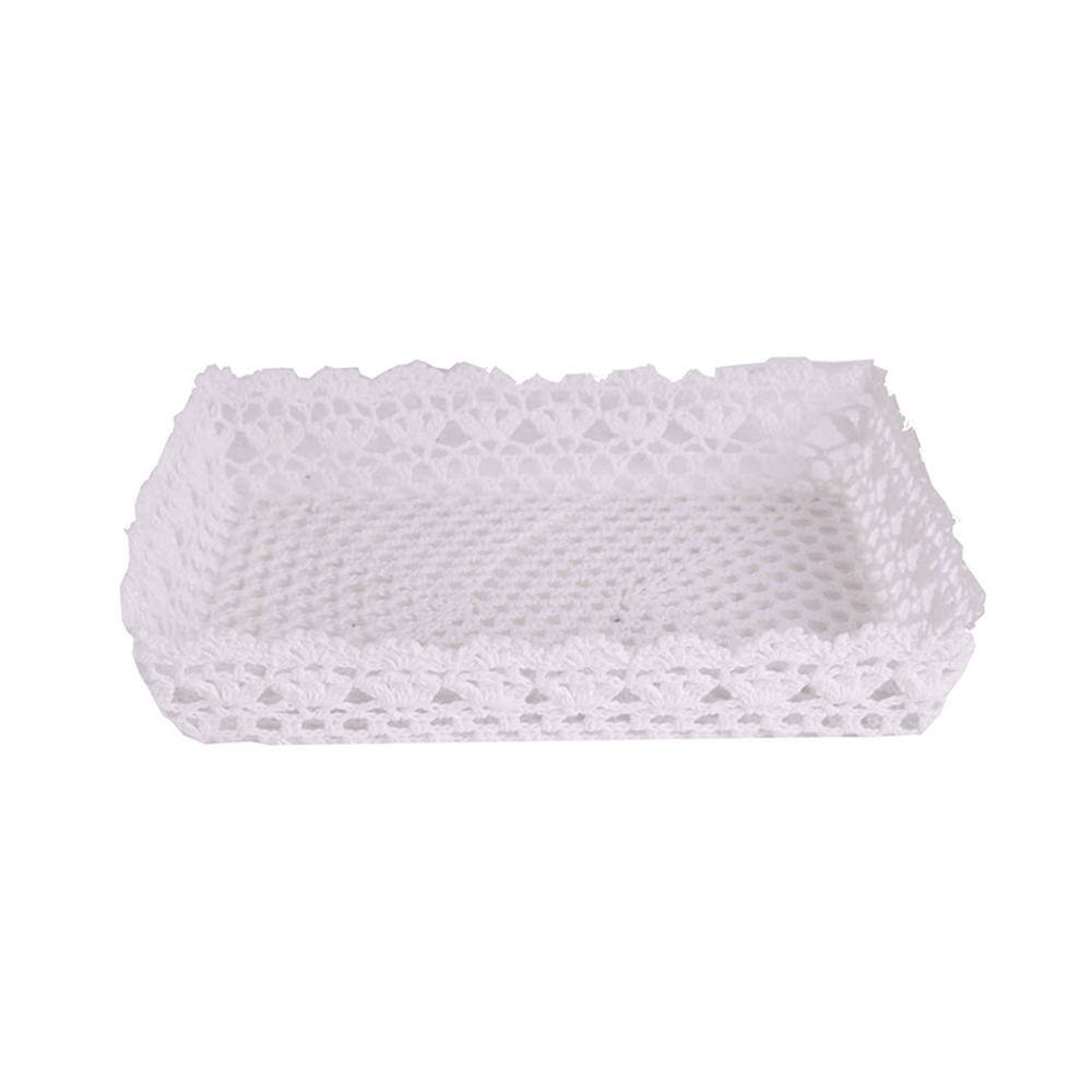 Seasonal Abode Inc Kyle White Tessa Lace Tray