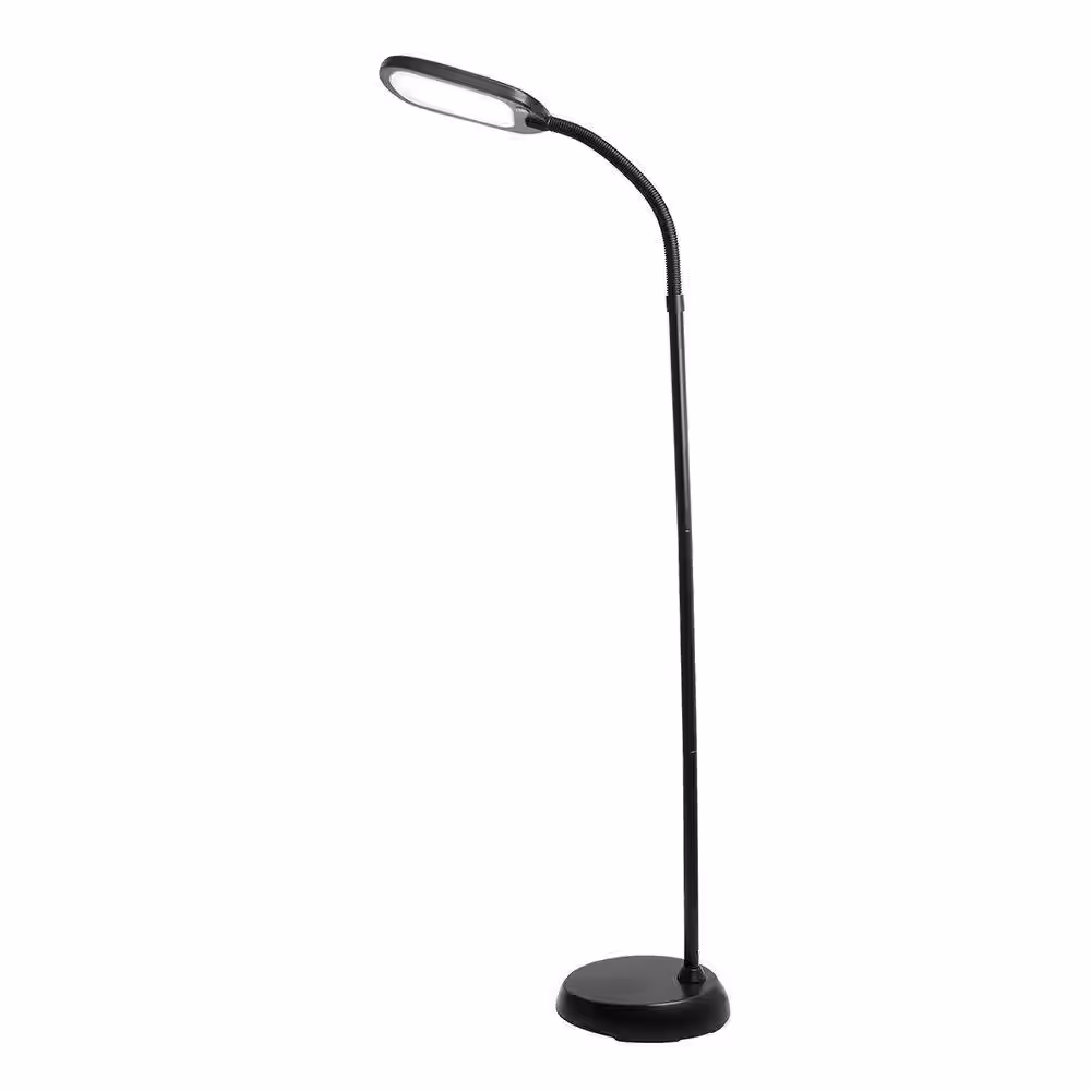 Newhouse Lighting 12- Watt Full Spectrum LED Floor Lamp, Black