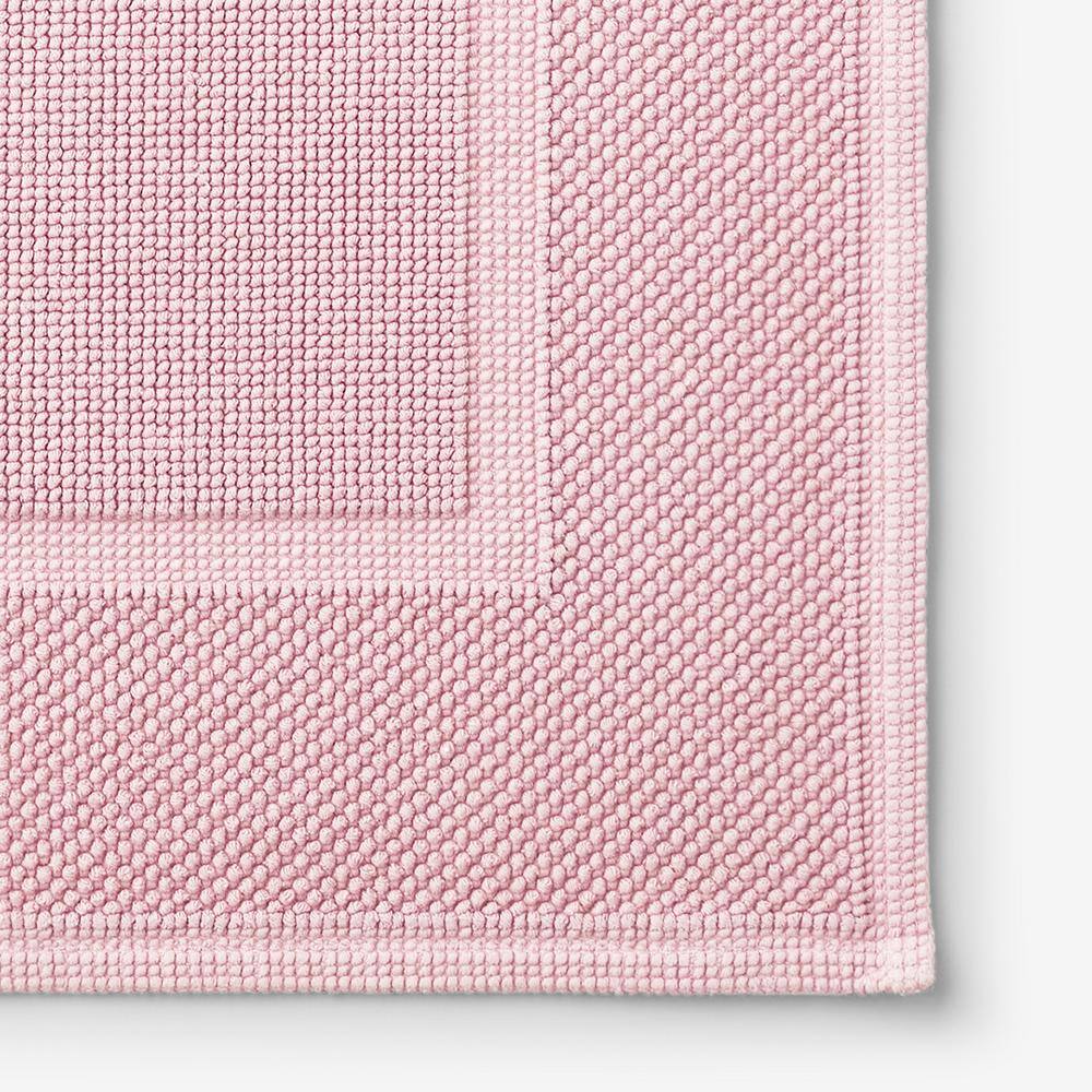 The Company Store Legends Luxury Sterling Soft Pink 34 in. x 21 in. Cotton Bath Mat