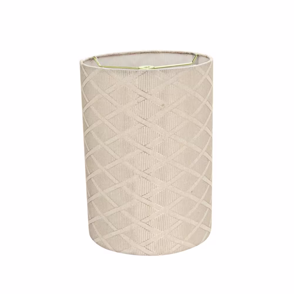 Aspen Creative Corporation 8 in. x 11 in. Off White Drum/Cylinder Lamp Shade