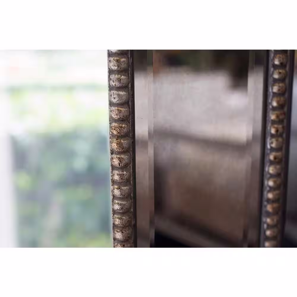 None Winney 79 in. H x 44 in. W Silver Mirrored Floor Mirror