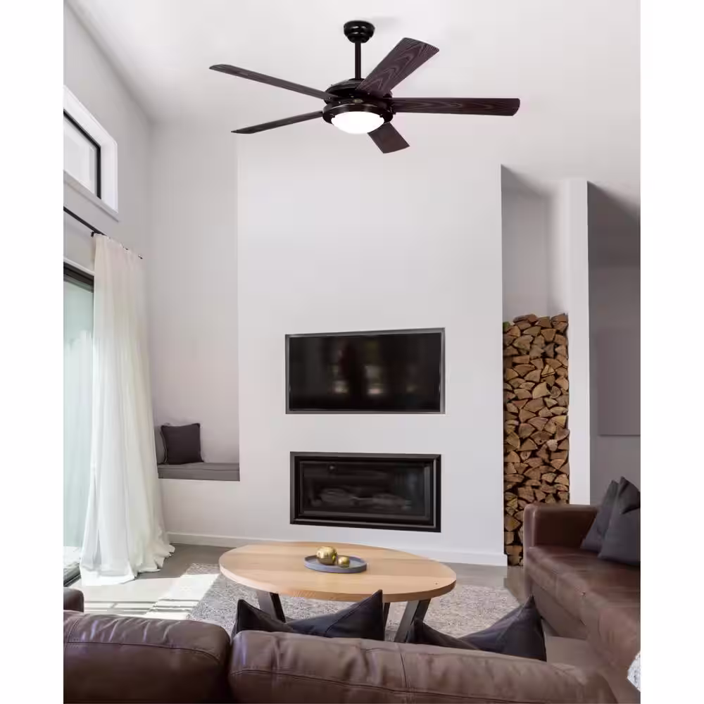 Westinghouse Comet 52 in. Integrated LED Indoor Espresso Ceiling Fan with Light Kit