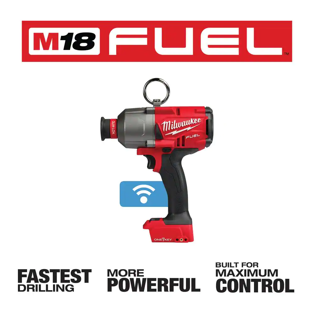 Milwaukee M18 FUEL ONE-KEY 18V Lithium-Ion Brushless Cordless 7/16 in. High Torque Impact Wrench (Tool-Only)