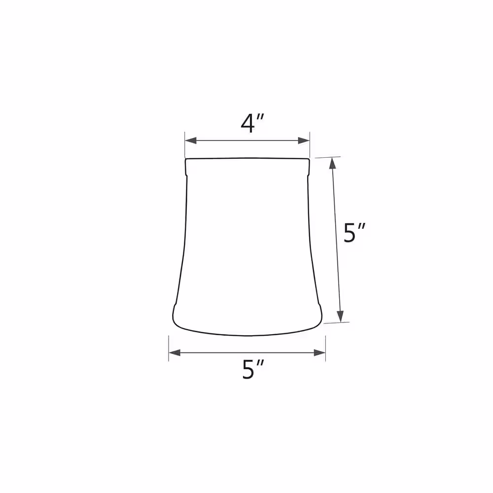 Aspen Creative Corporation 5 in. x 5 in. 2-Tone Black Bell Lamp Shade (9-Pack)