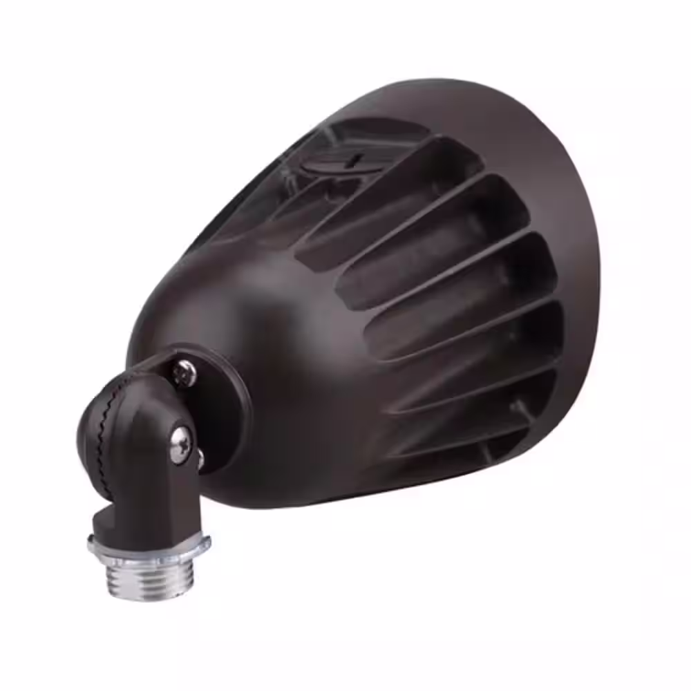None Boise 2nd GEN 3375 Lumens Bronze Plug-In Integrated LED Outdoor Spotlight with Adjustable Lamp Head (Pack of 4)