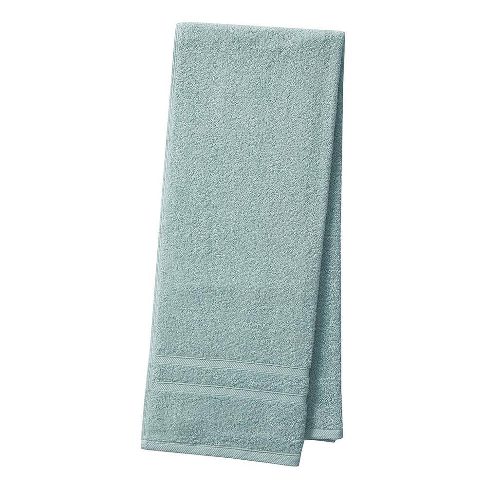 Clorox BleachFriendly,QuickDry, 100% Cotton BathTowels (30 in. L x 52 in. W),Highly Absorbent, Lt Weight (2 Pack, Mineral Blue)