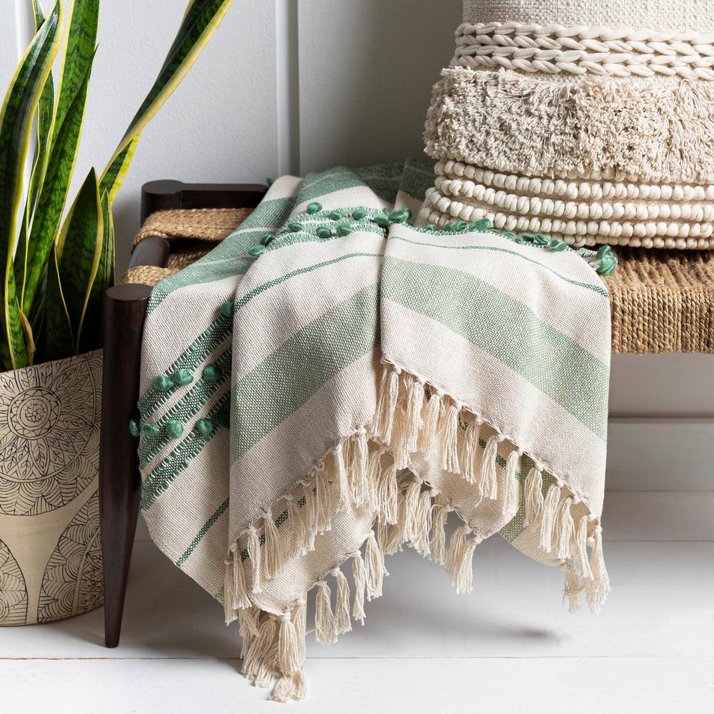 Artistic Weavers Strydom Green Throw Blanket