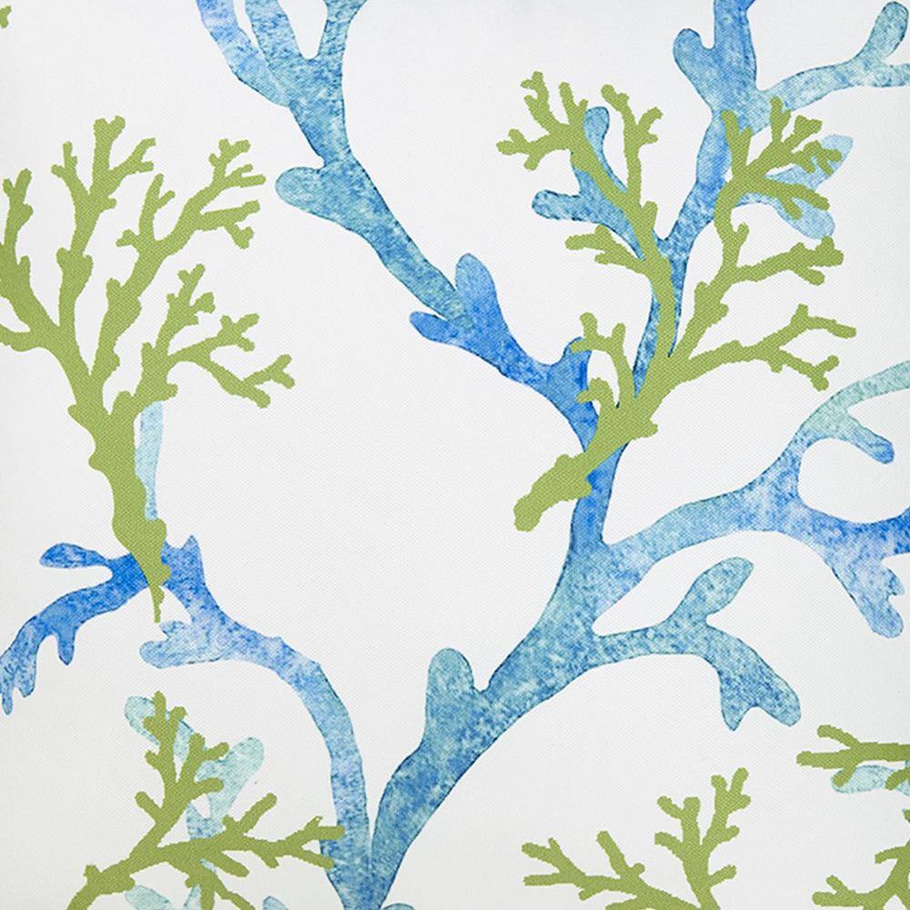 HomeRoots Josephine White Beach and Nautical 18 in. x 18 in. Throw Pillow Cover